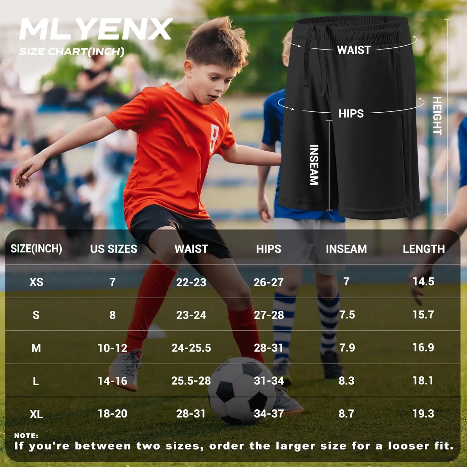 5 Pack Boys Athletic Shorts Active Performance Youth Kids Basketball Shorts Quick Dry with Elastic Waist Pockets