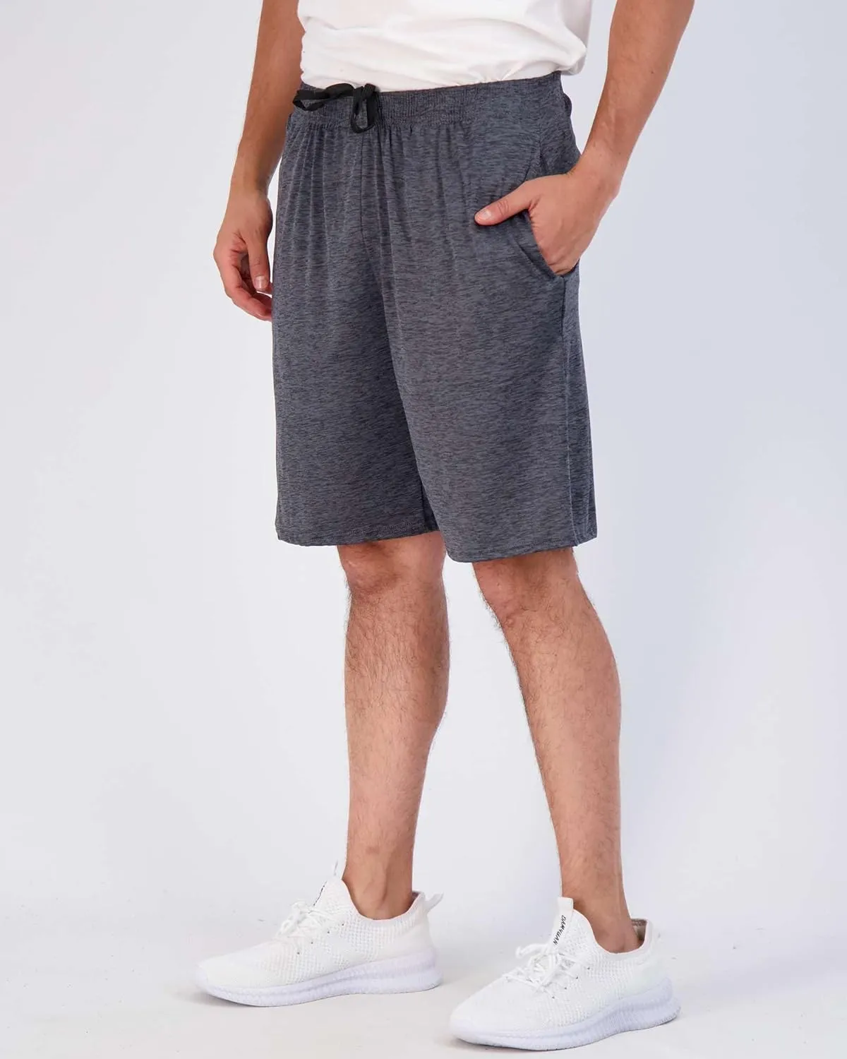 5 Pack Men's Active Quick Dry Fit Shorts - Athletic Running Gym Workout Casual Shorts with Pockets Bulk