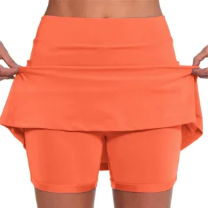 aihihe Summer Skirts for Women 2024 Tennis Dresses for Women Navy Black a line Skirt with Pockets for Women