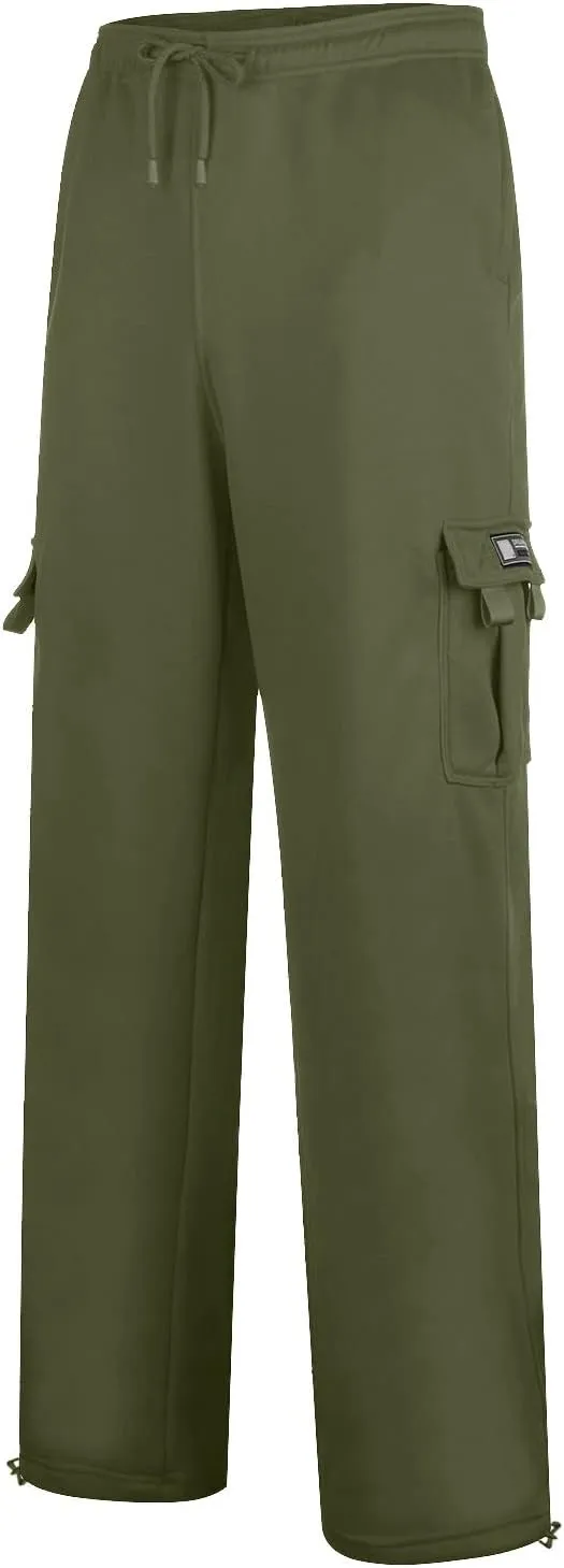 Alalaso Parachute Pants Men Hip Hop Harem Pants Fashion Solid Color Oversized Tapered Pants Casual Comfy Baggy Trouser