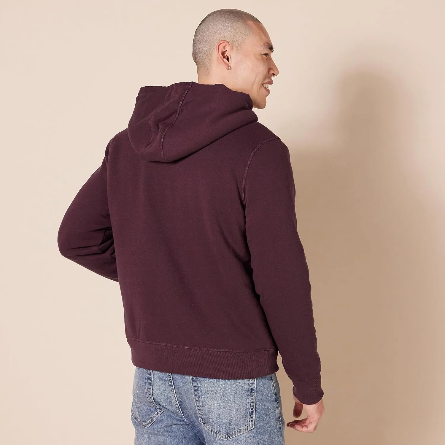 Amazon Essentials Hoodie For Men, Sherpa-Lined Full-Zip Fleece Sweatshirt
