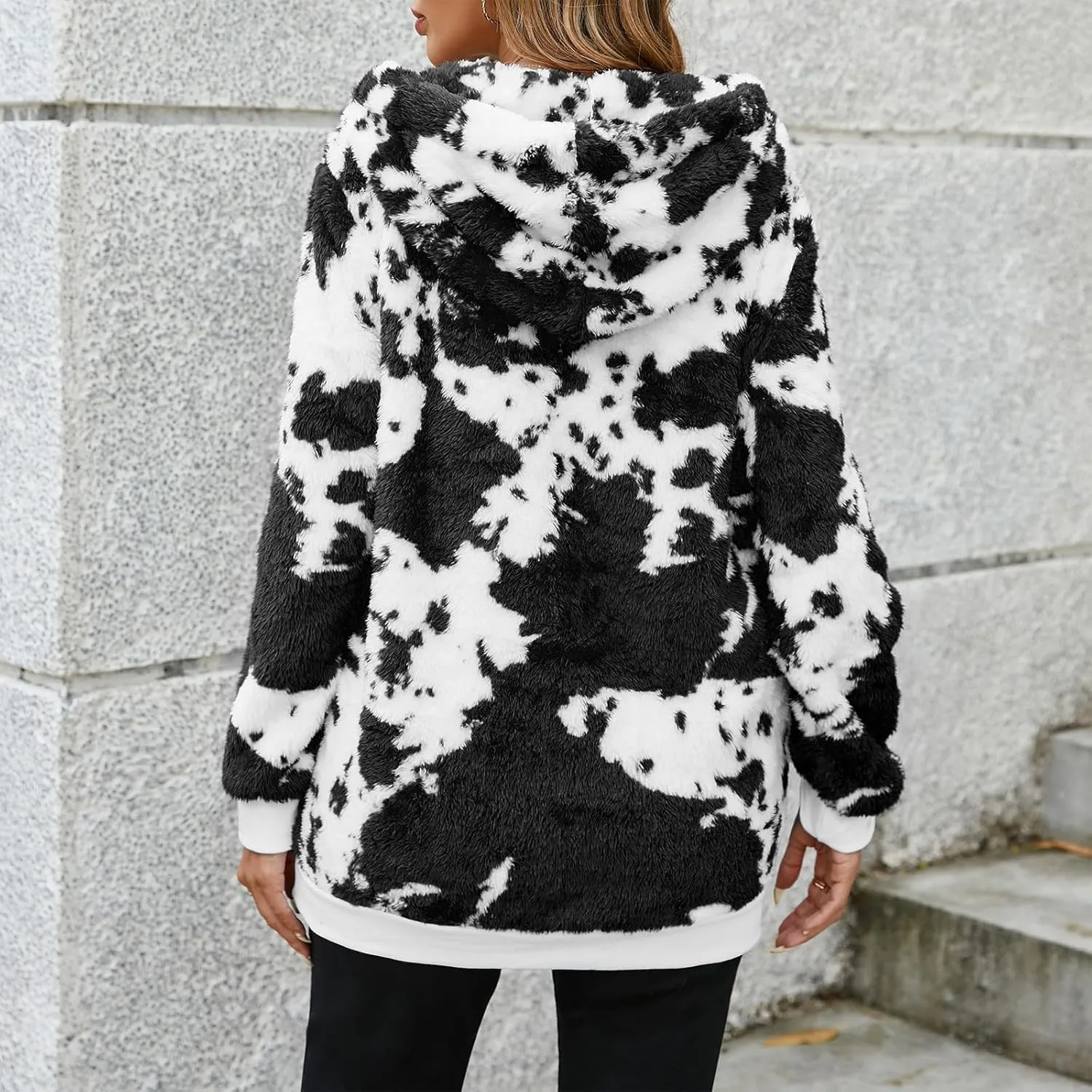 American Trends Oversized Sweatshirts for Women Athletic Womens Sherpa Hoodie Fluffy Women's Hoodies Pullover with Pockets