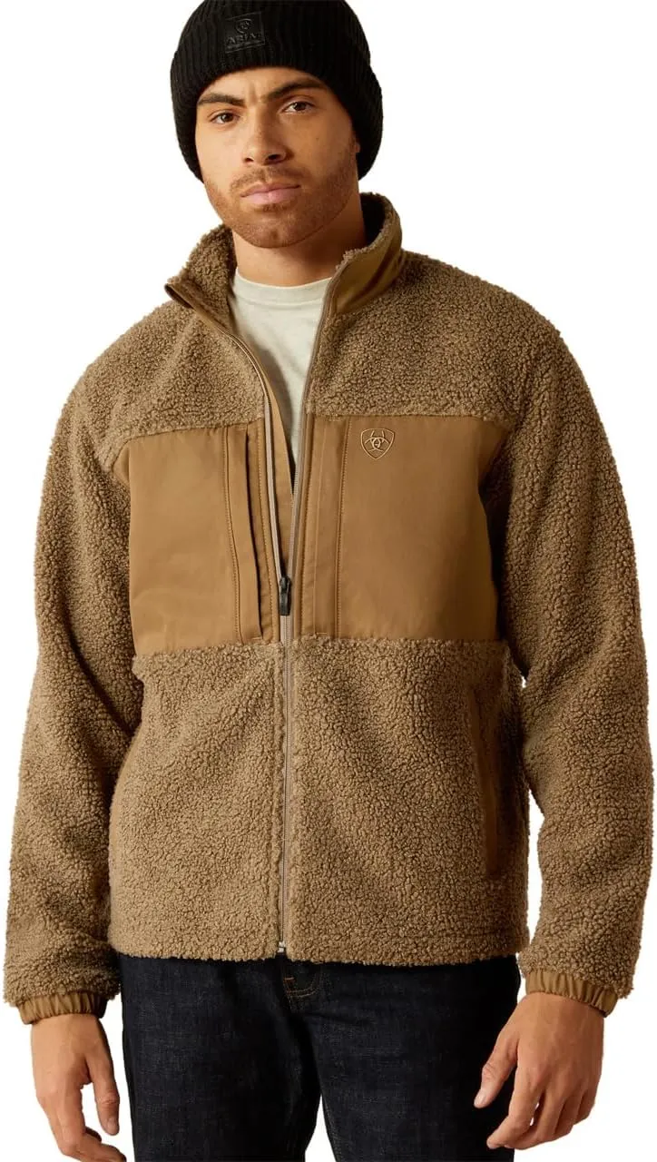 ARIAT Men's Odessa Sherpa Jacket, Brindle, XX-Large