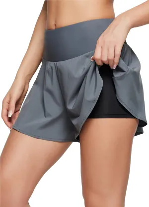 baleaf Women's Swim Shorts Bottoms High Waisted Board Shorts Tummy Control Flowy Swimsuit Bathing Suit with Liner