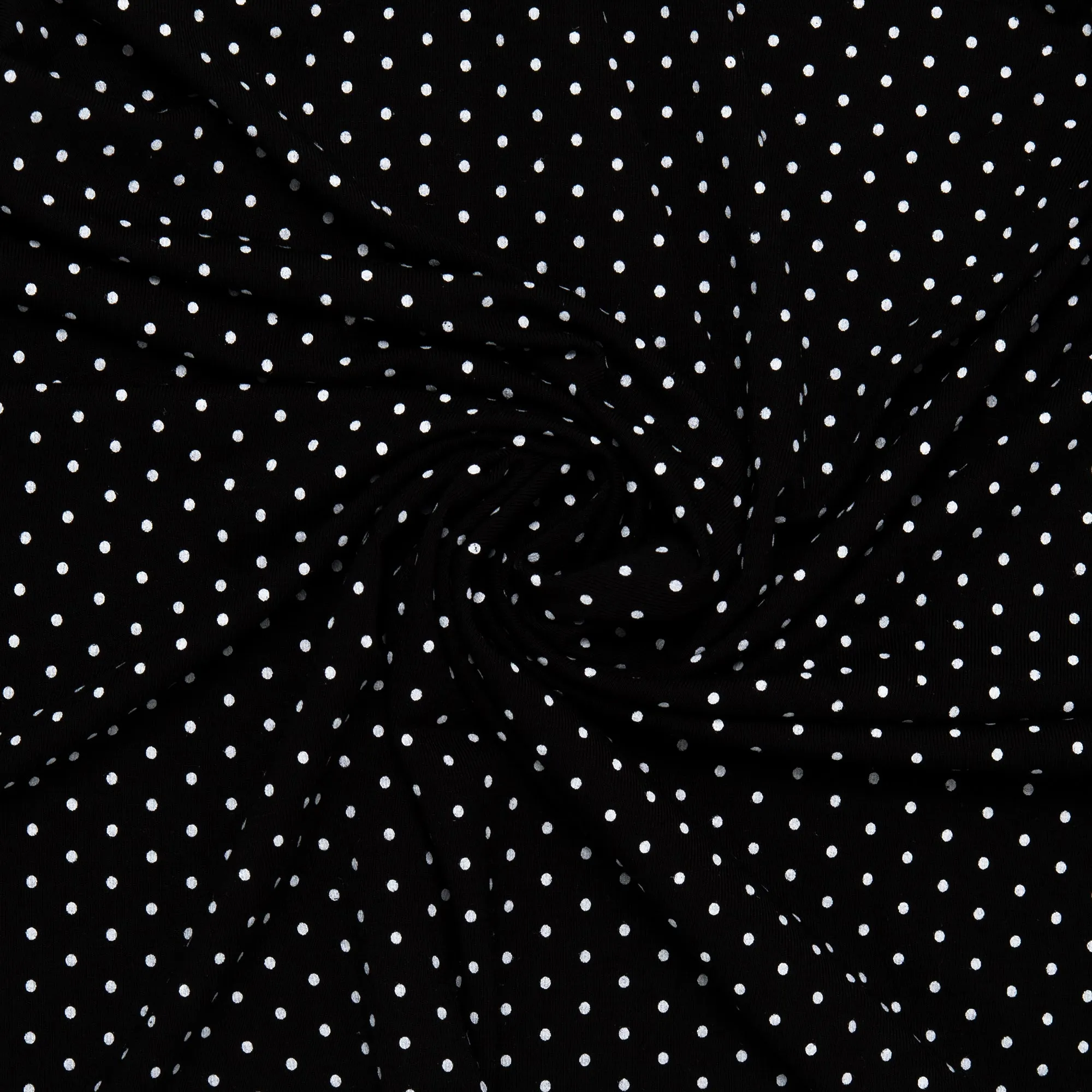 BAMBOO - Printed knit - Dots - Black