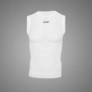 Base TT Sleeveless Cycling BASE LAYER in White by Outwet