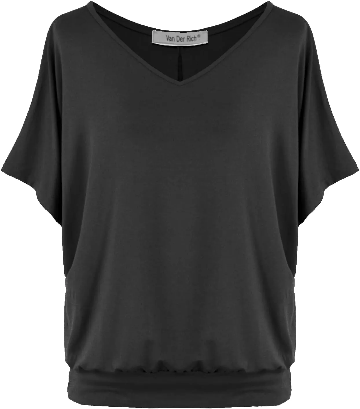 Batwing Tops for Women  Oversized Casual T-Shirt with Banded Waist