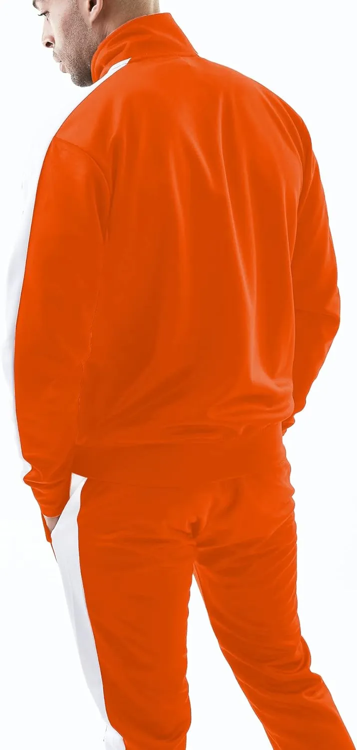 Bleecker and Mercer ReetUp Men's Active Athletic Training Sports Top and Bottom Tracksuit Set