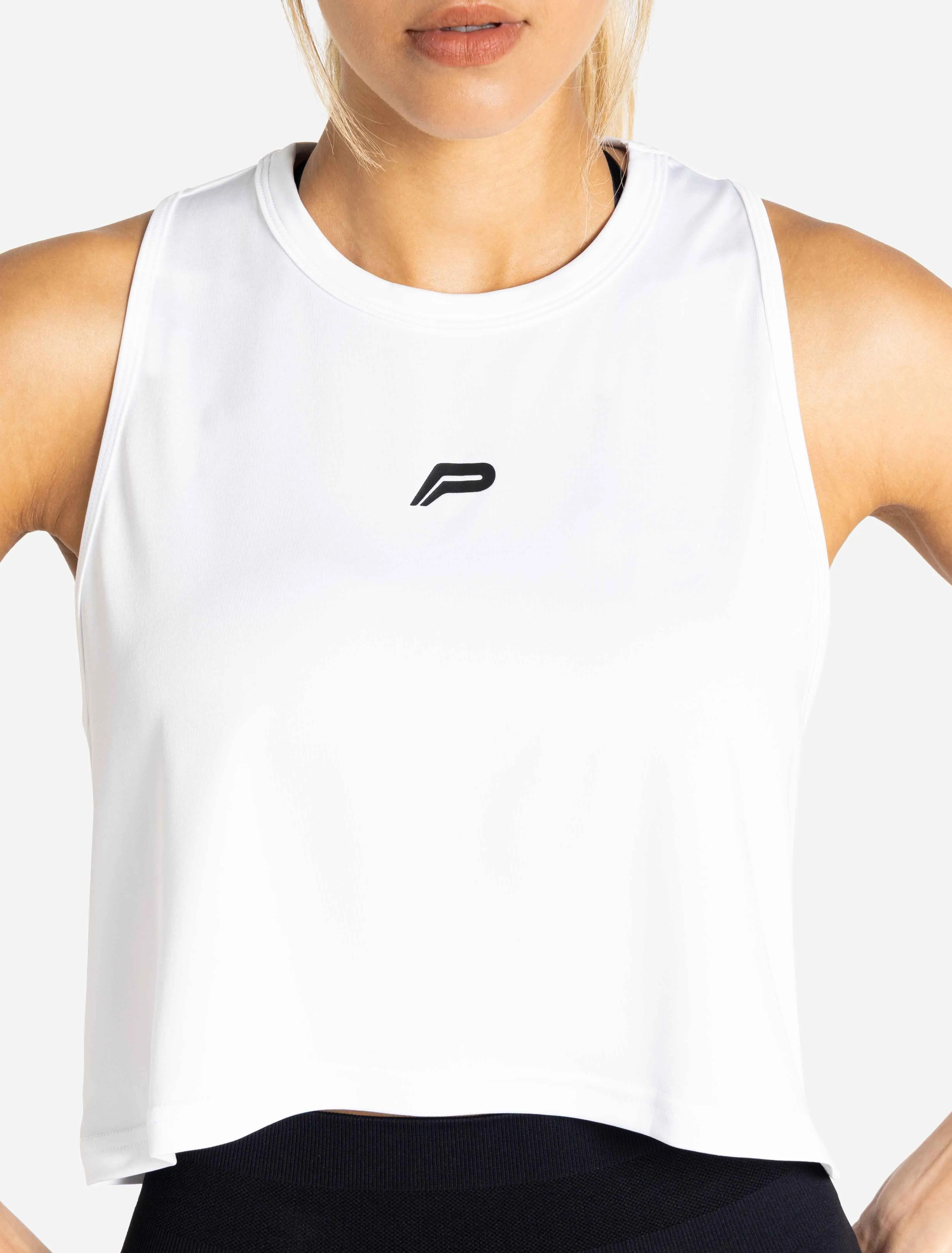 BreathEasy Crop Vest - White