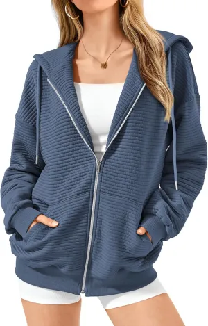 BTFBM Zip Up Hoodie Women Long Sleeve Sweatshirts Fall Outfits 2025 Oversized Hoodies Casual Fashion Jackets