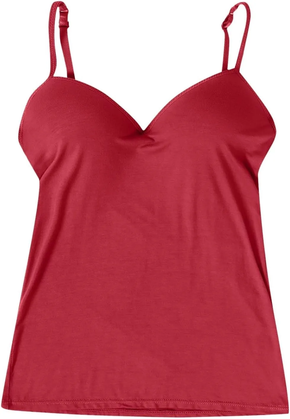 Camisole Tops for Women Cotton Adjustable Strap Stretch Tank Tops Built in Shelf Bra Workout Yoga Shirt