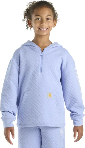 Carhartt Girls' Hoodie Fleece Half-Zip Pullover Hooded Sweatshirt