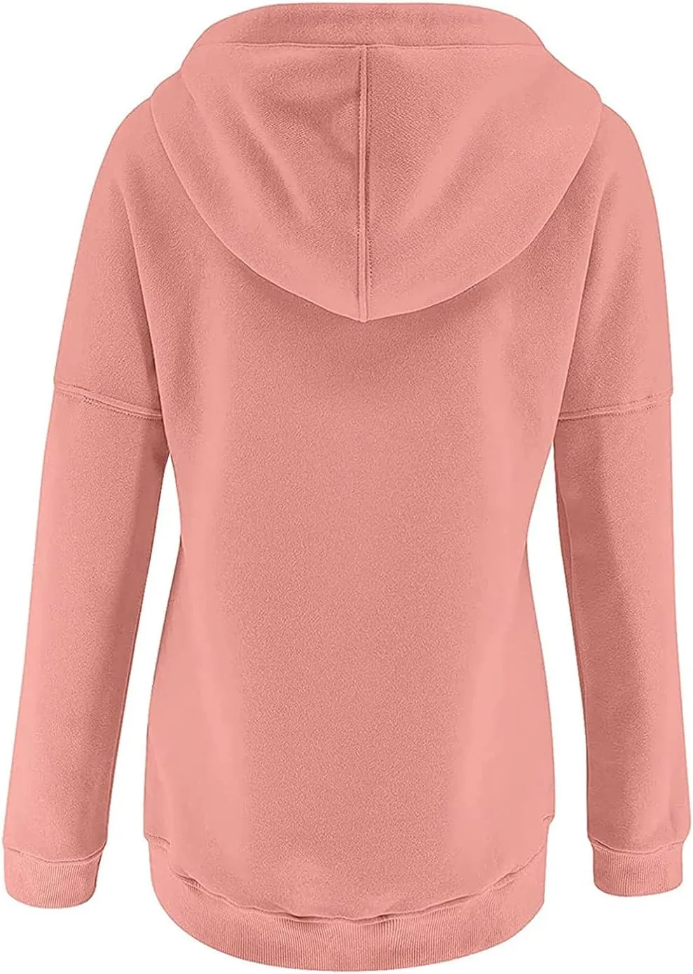 Ceboyel Women Cute Hoodies 2023 Button Collar Pullover Tops Drawstring Long Sleeve Sweatshirts Trendy Teen Girls Clothing