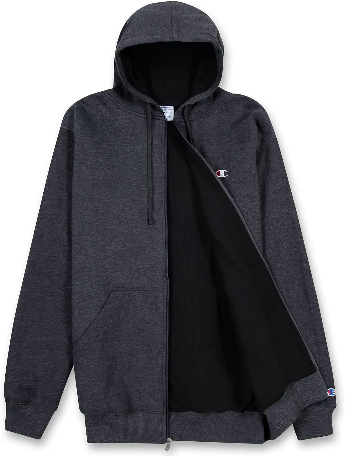 Champion Big and Tall Thermal Lined Hoodies for Men  Mens Fleece Zip Up Hoodie
