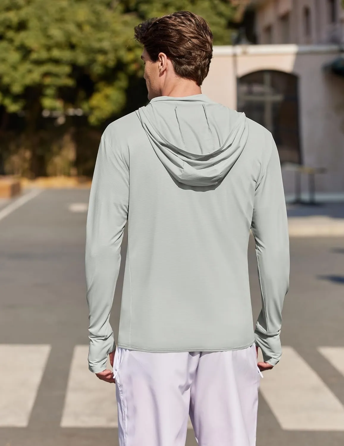 COOFANDY Men's UPF 50  Light Jacket Full Zip Sun Protection Hoodie Long Sleeve Sun Shirts UV Fishing Hiking Athletic Running