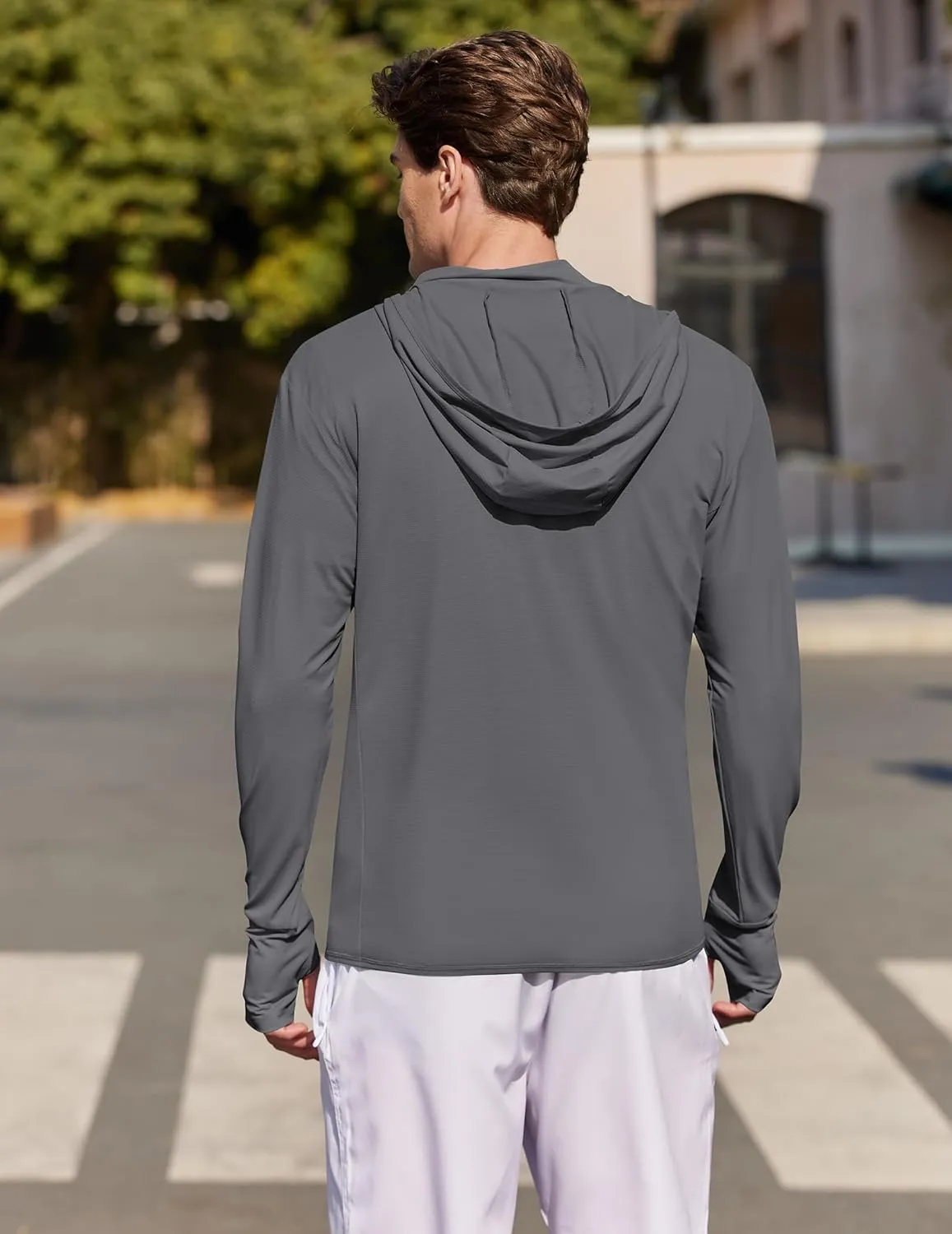 COOFANDY Men's UPF 50  Light Jacket Full Zip Sun Protection Hoodie Long Sleeve Sun Shirts UV Fishing Hiking Athletic Running