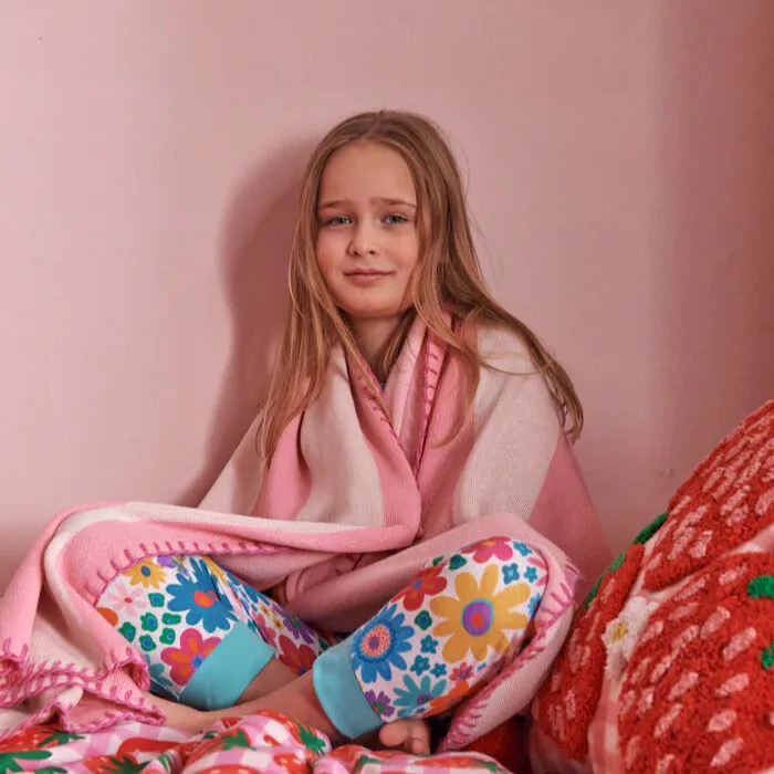 Cotton Candy Cotton Knitted Blanket