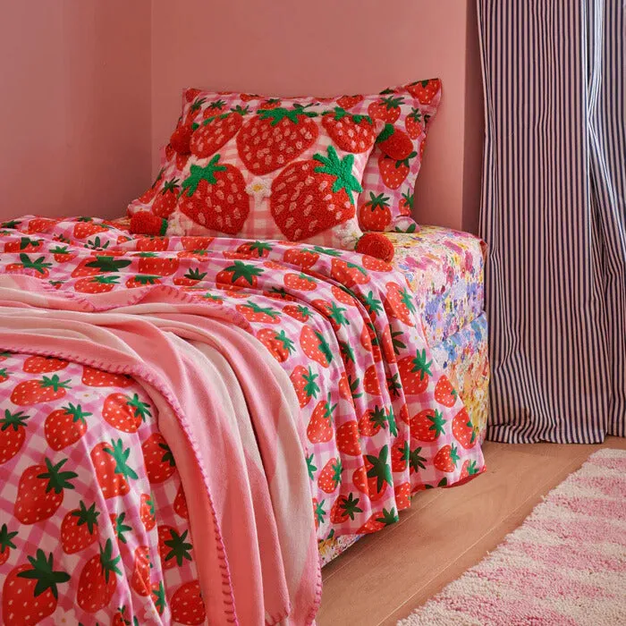 Cotton Candy Cotton Knitted Blanket
