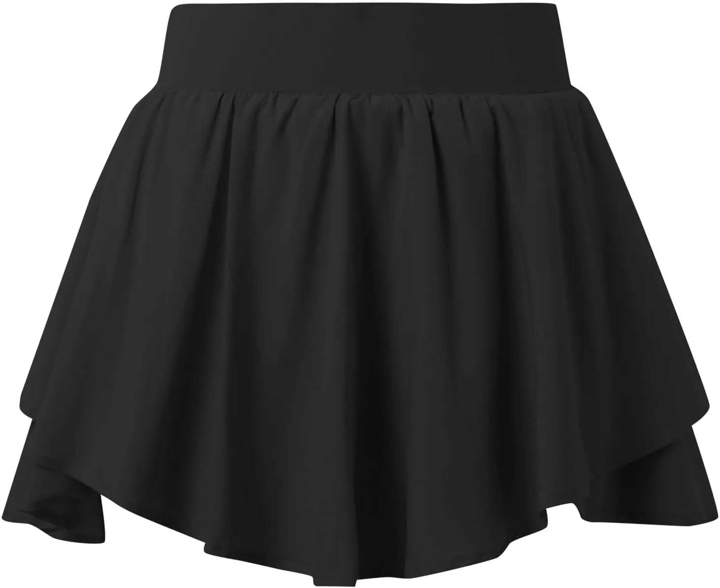 Crossover Flowy Shorts for Women 2 in 1 Athletic Gym Workout Butterfly Short Sweat Cute Yoga Skirt Skort with Pockets