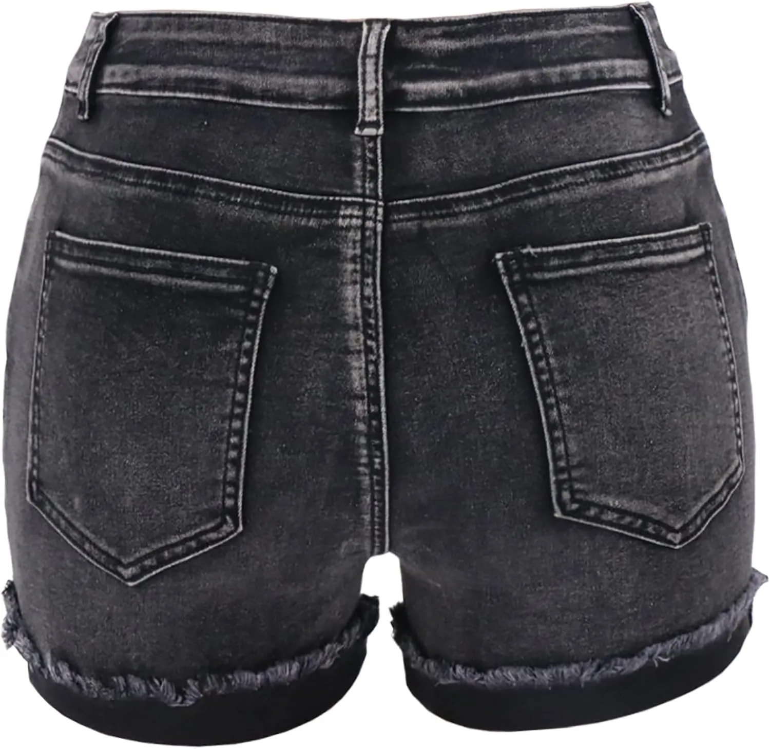 Denim Shorts for Women Casual Summer Hot Shorts Mid Waisted with Pockets Party Mini Hot Pants