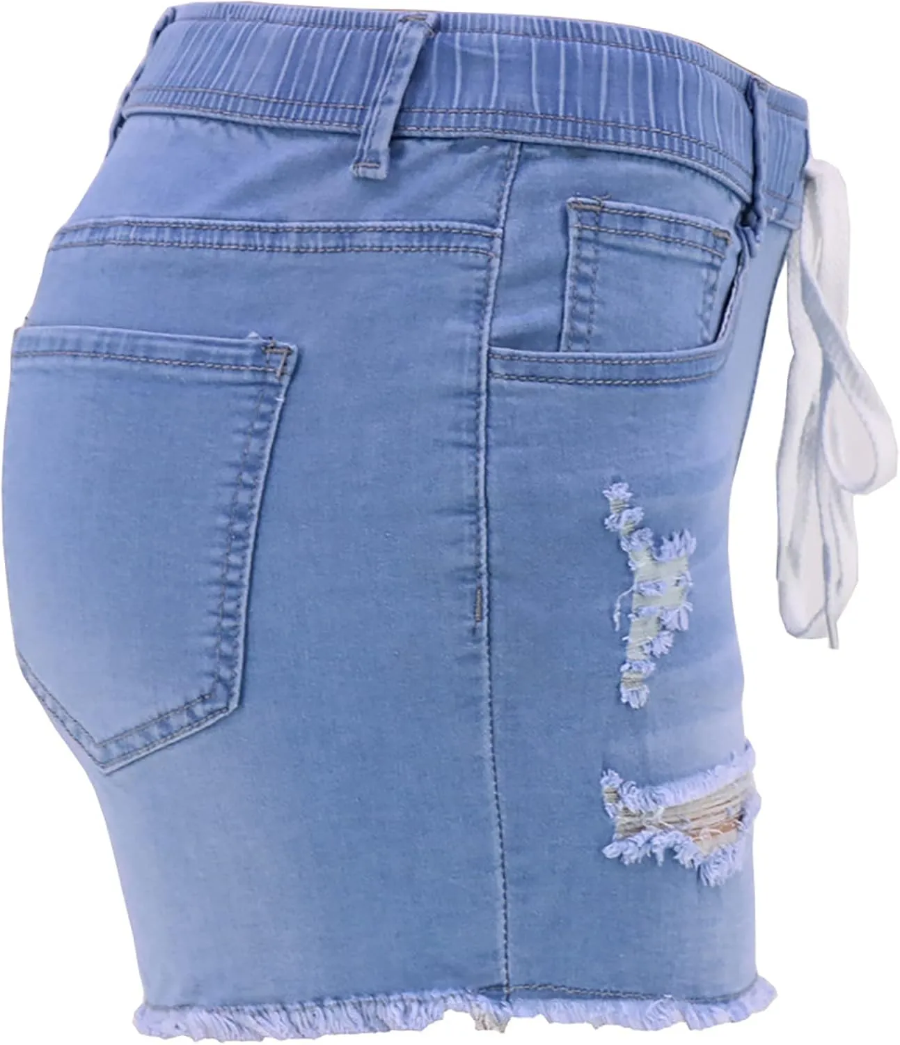 Denim Shorts for Women Jean Short Mid Waist Hot Pants Comfy Stretchy Club Party Booty Shorts