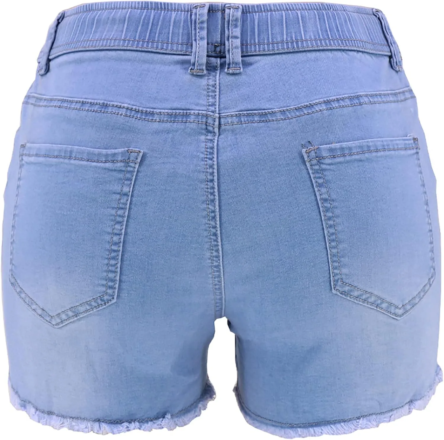 Denim Shorts for Women Jean Short Mid Waist Hot Pants Comfy Stretchy Club Party Booty Shorts