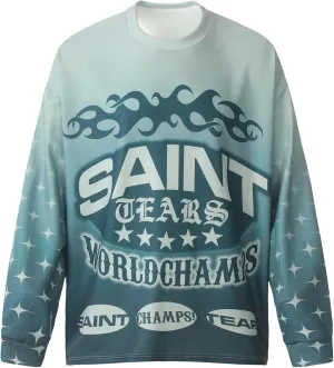 DONCARE Western Oversized Retro Color Tee Shirts Harajuku Vintage Street Dance Hip-hop Y2K Long Sleeve
