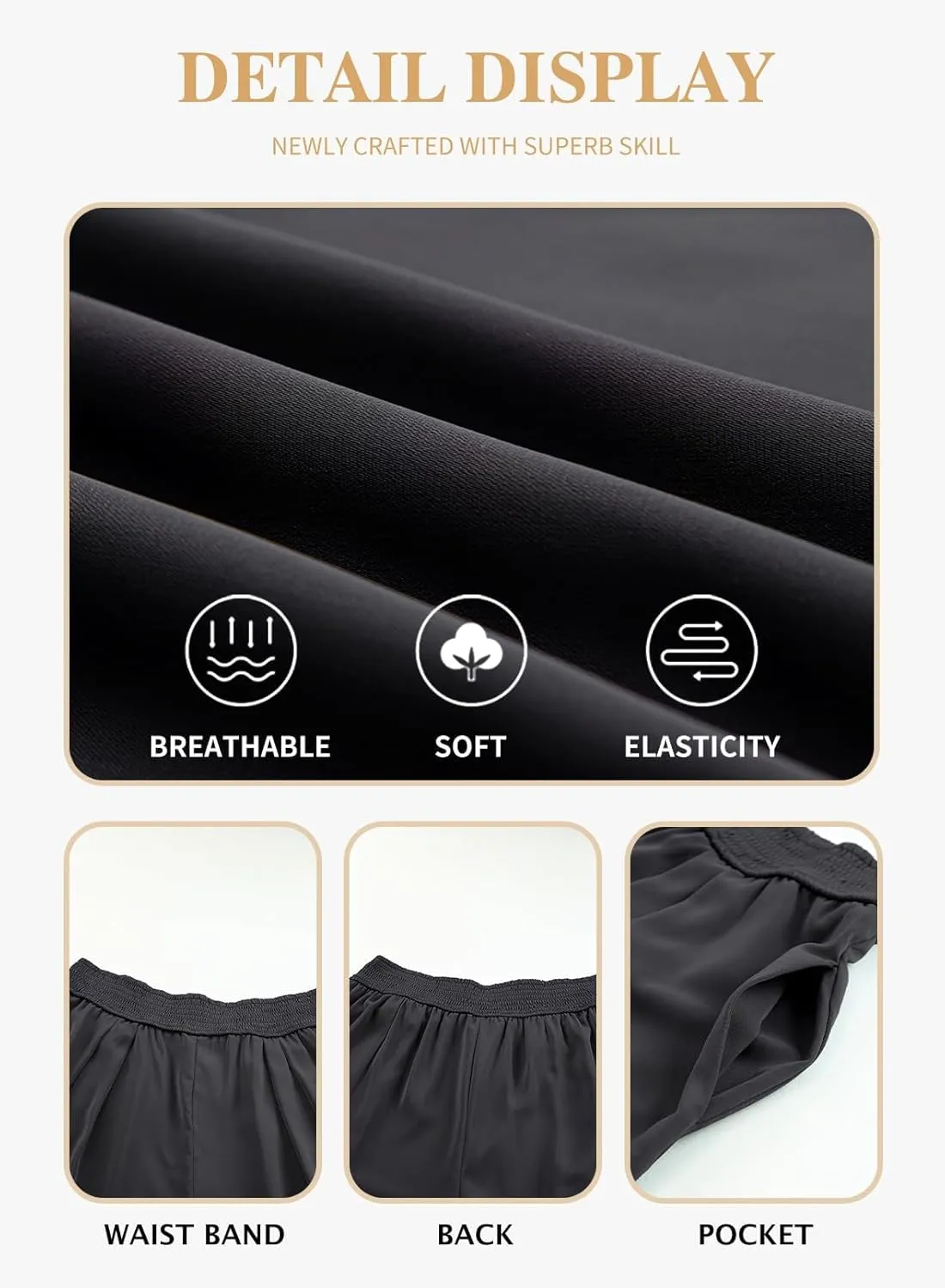 Eytino Women Plus Size Wide Leg Pants Casual Loose Smocked High Waisted Lounge Pajama Palazzo Pants(1X-5X)