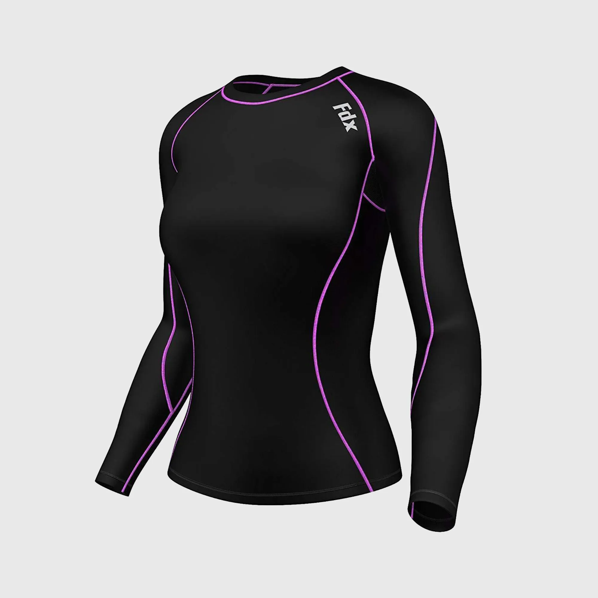 Fdx Women's Set Monarch Purple Compression Top & Leggings