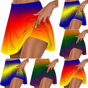 FZYLQY Womens Skorts with Pockets Tummy Control Plus Size Skorts for Women High Waist Athletic Sports Pants Casual Shorts
