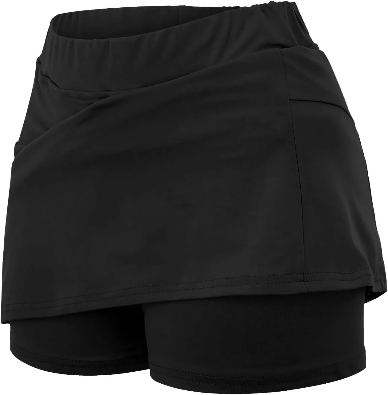 Golf Skirts for Women high Waisted Tennis Skirt with Pockets for Balls Womens Athletic Shorts Longer