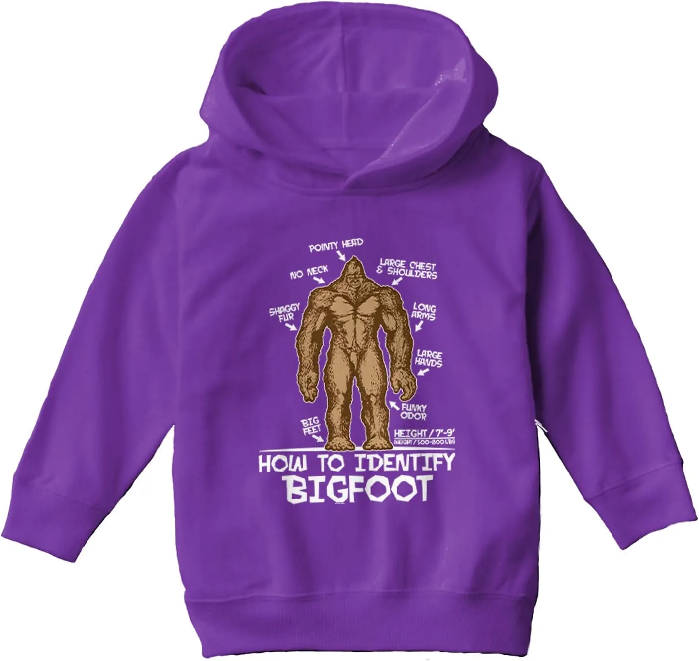 Haase Unlimited How to Identify Bigfoot - Sasquatch Myth Toddler/Youth Fleece Hoodie