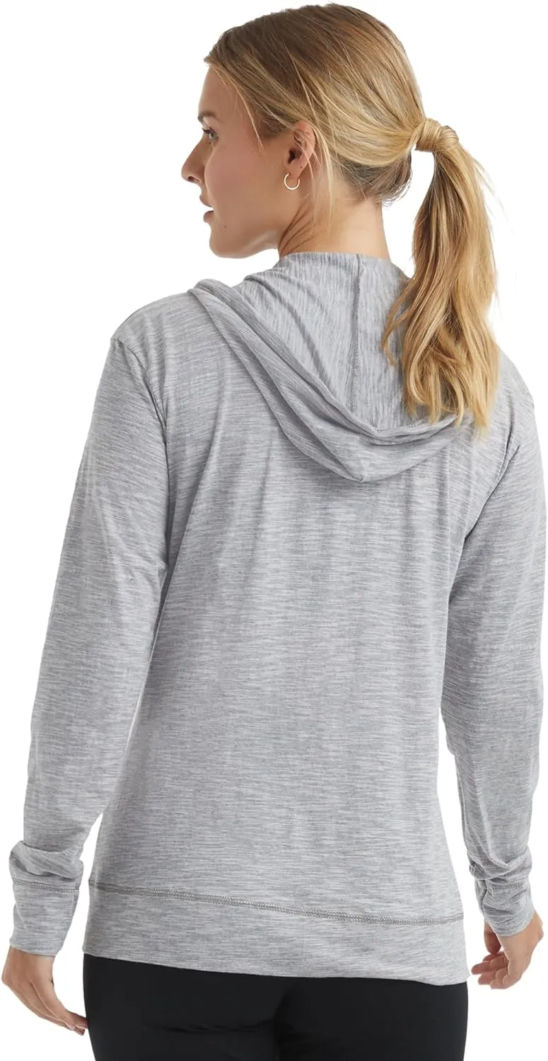 Hanes Womens Slub Knit Full-Zip Hoodie, Textured Cotton Zip-Up T-Shirt Hoodie for Women