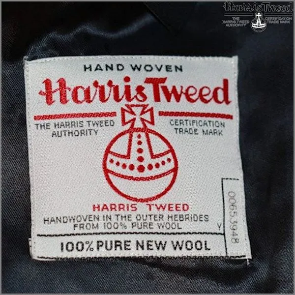 Harris Tweed Grey Herringbone Jacket>>