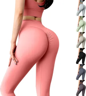 High Waist Yoga Leggings, Tummy Control Pants Butt Lifting Workout Yoga Pants