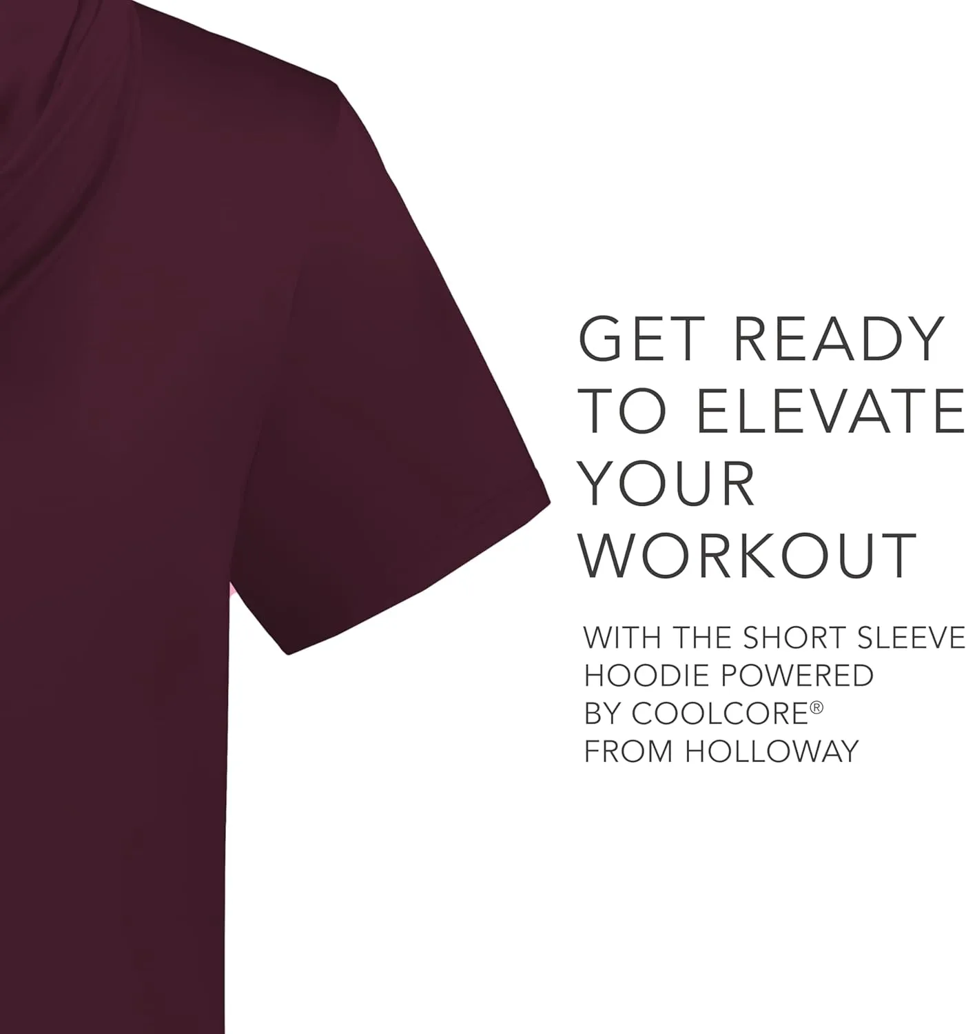 Holloway Men's Powered by Coolcore Short Sleeve Hoodie