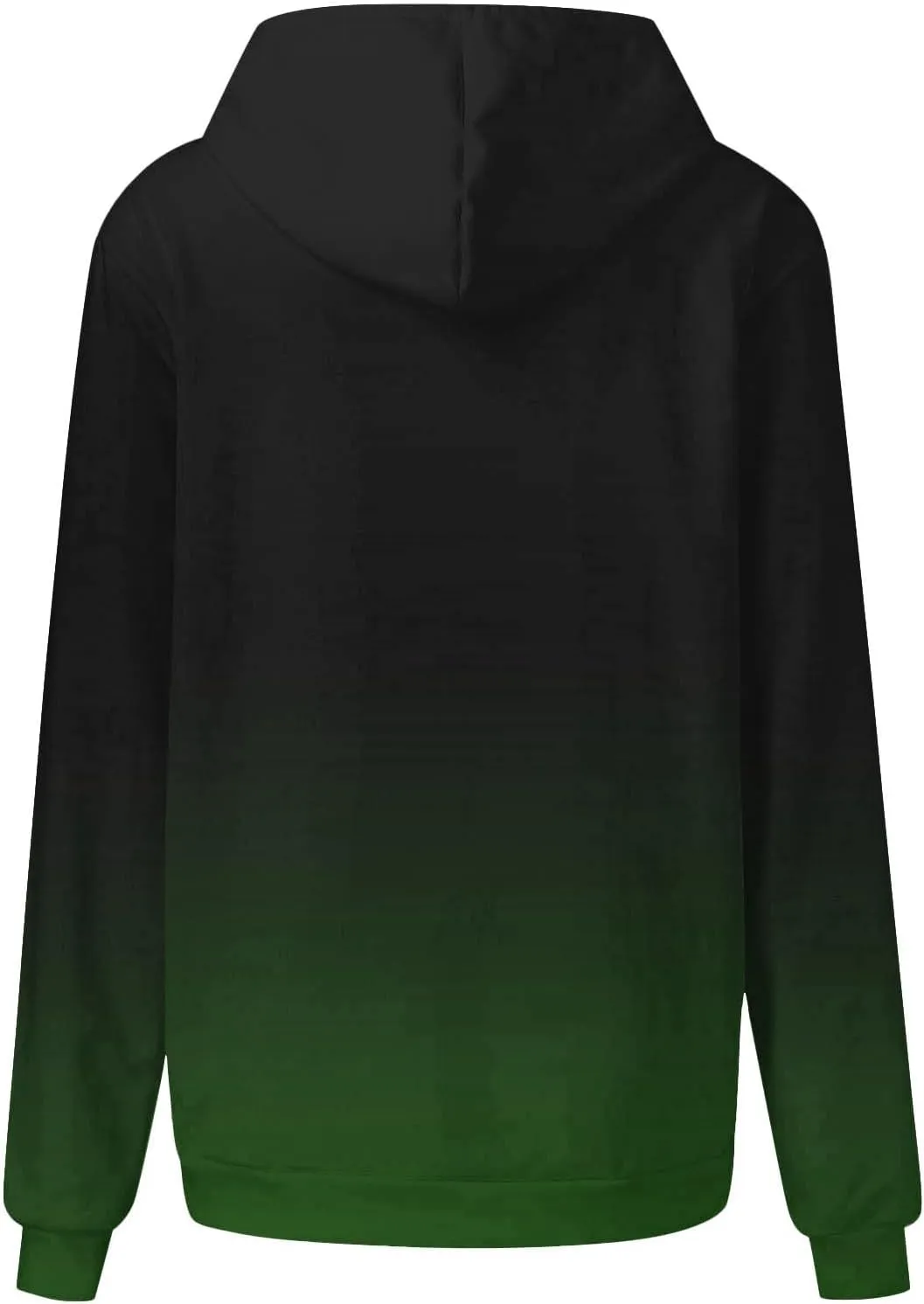 Hoodies For Women 2024 Causal Fall Fashion Oversized Hooded Sweatshirt Gradient Color Drawstring Pullover Hoodie