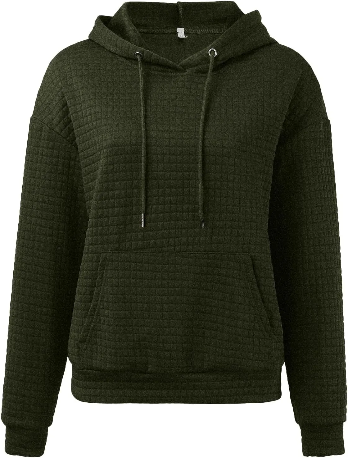 Hoodies for Women Waffle Knit Cute Hoodies Drawstring Pullover Sweatshirts Fashion Casual Sweaters Comfy Fall Clothes Outfits