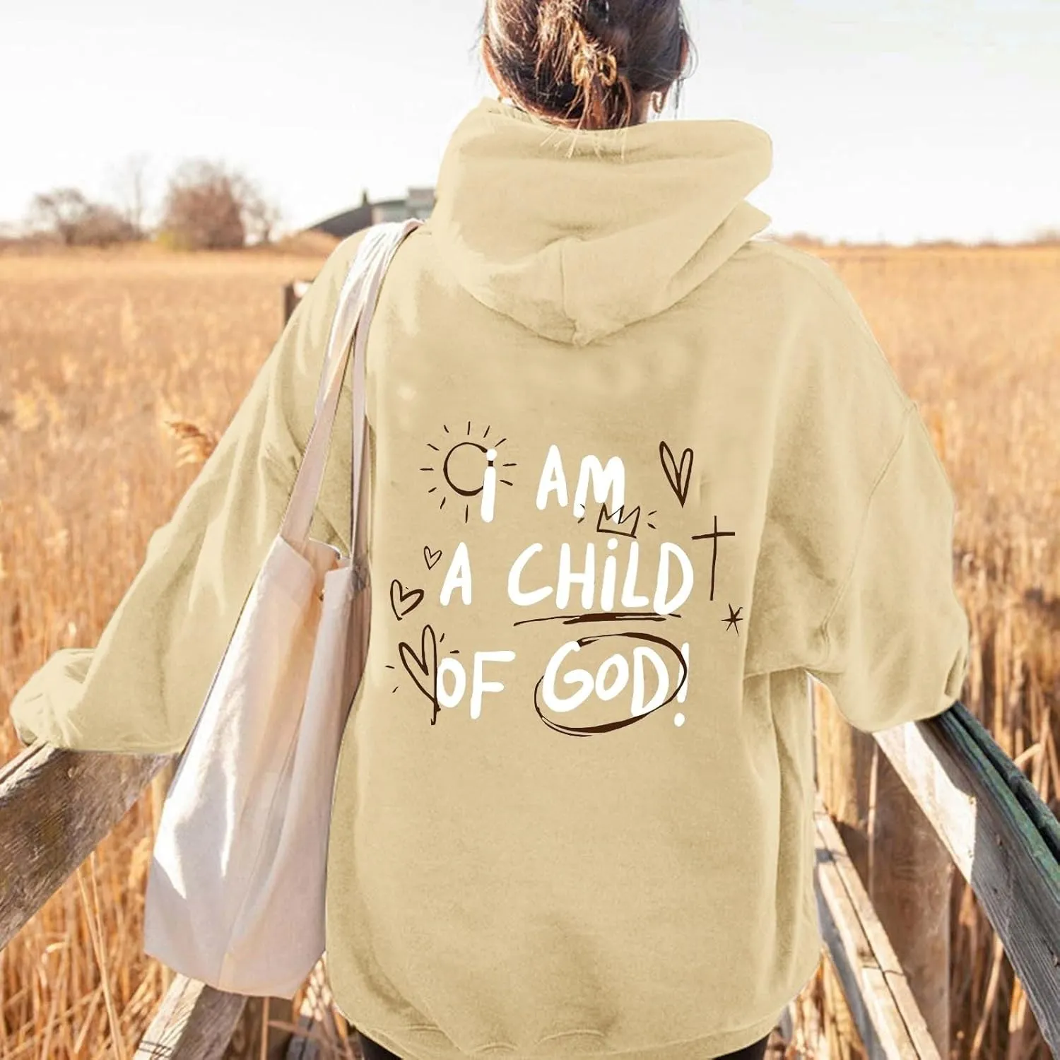 I am a Child Of God Hoodie Christian Faith Religious God Tops Man Woman Longs Leeve Pullover Sweatshirt