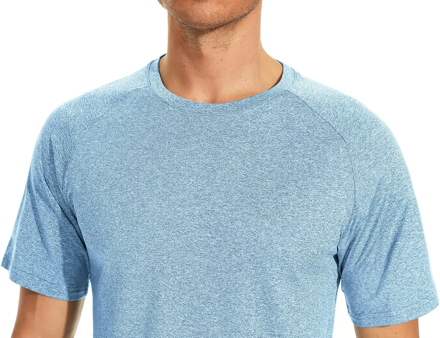 icyzone Workout Shirts for Men, Quick-Dry Athletic Gym Exercise Running Short Sleeves Tee