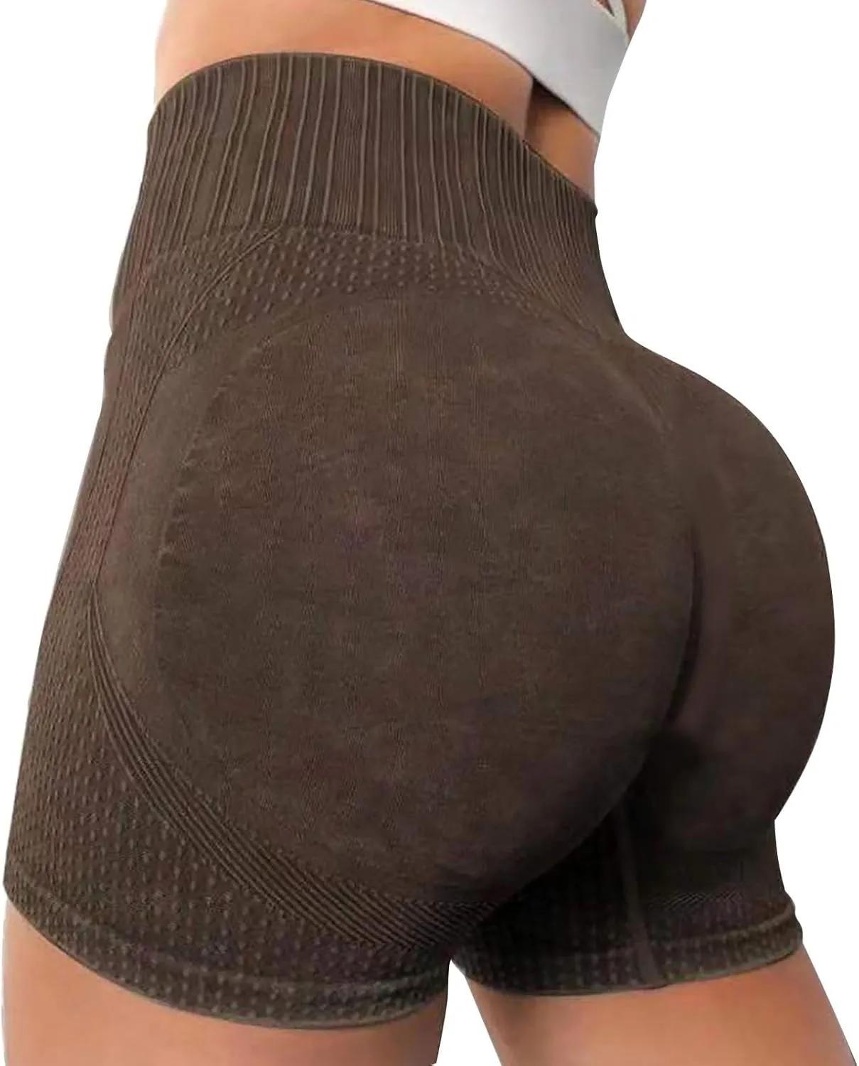 Intensify Workout Shorts for Women Seamless Scrunch Butt Lift High Waisted Yoga Gym Booty Running Short Pants