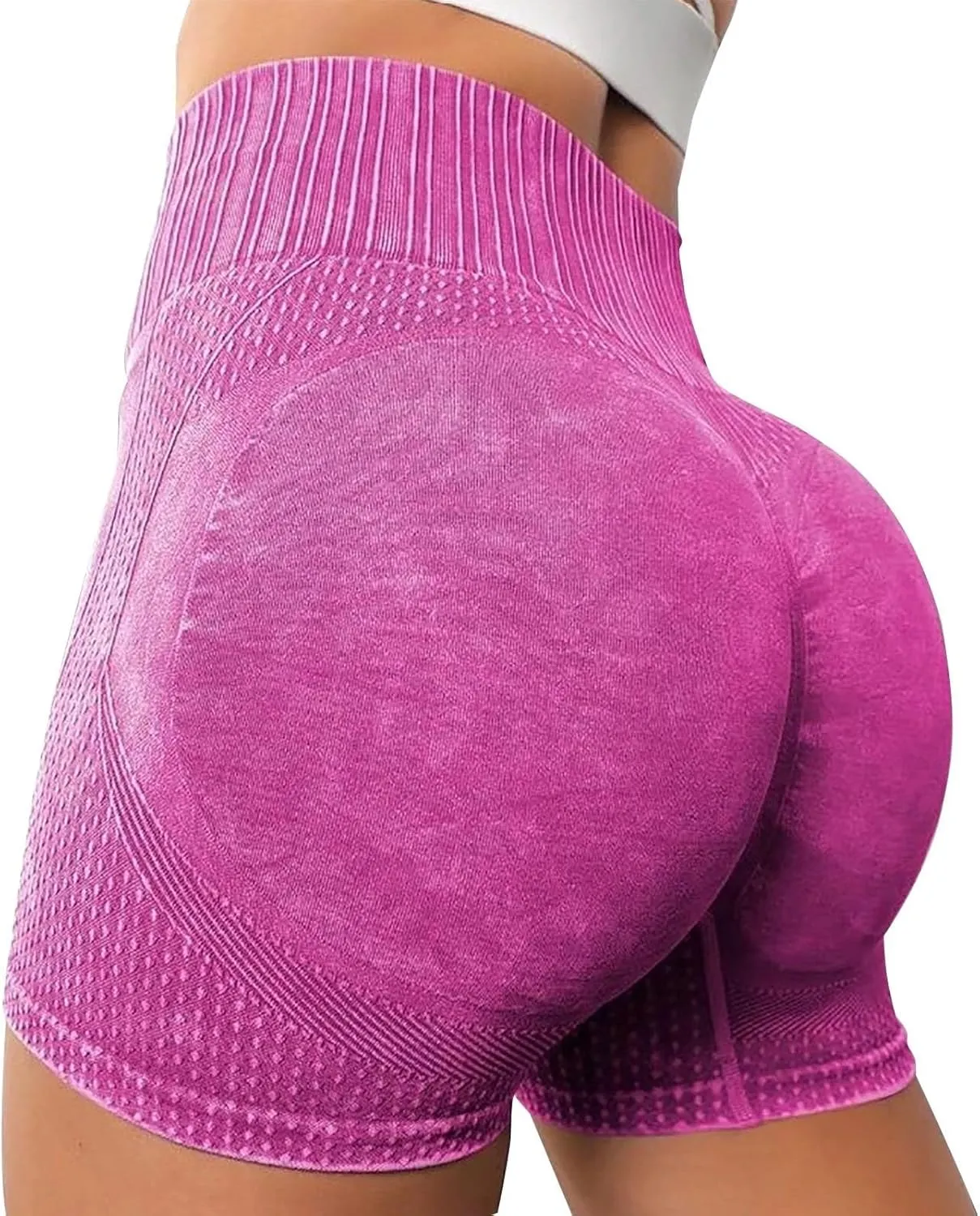 Intensify Workout Shorts for Women Seamless Scrunch Butt Lift High Waisted Yoga Gym Booty Running Short Pants