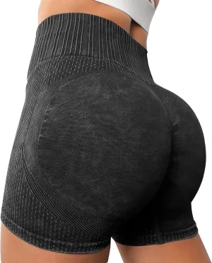 Intensify Workout Shorts for Women Seamless Scrunch Butt Lift High Waisted Yoga Gym Booty Running Short Pants