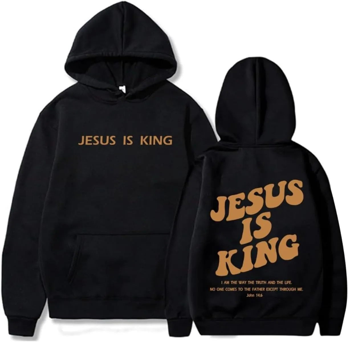 Jesus Is King Hoodie,Jesus Loves You Hoodie,Faith Over Fear Hoodie,Christian Faith Sweatshirts Gift for men women