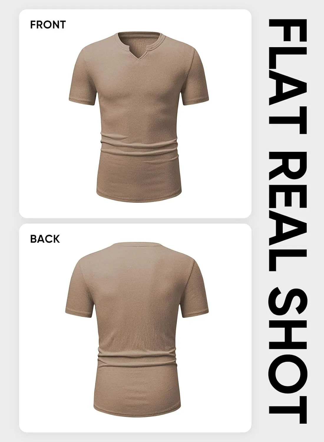 JMIERR Mens Muscle Slim T Shirt Texture V Neck Longline Henley Gym Workout Athletic Tee Shirts