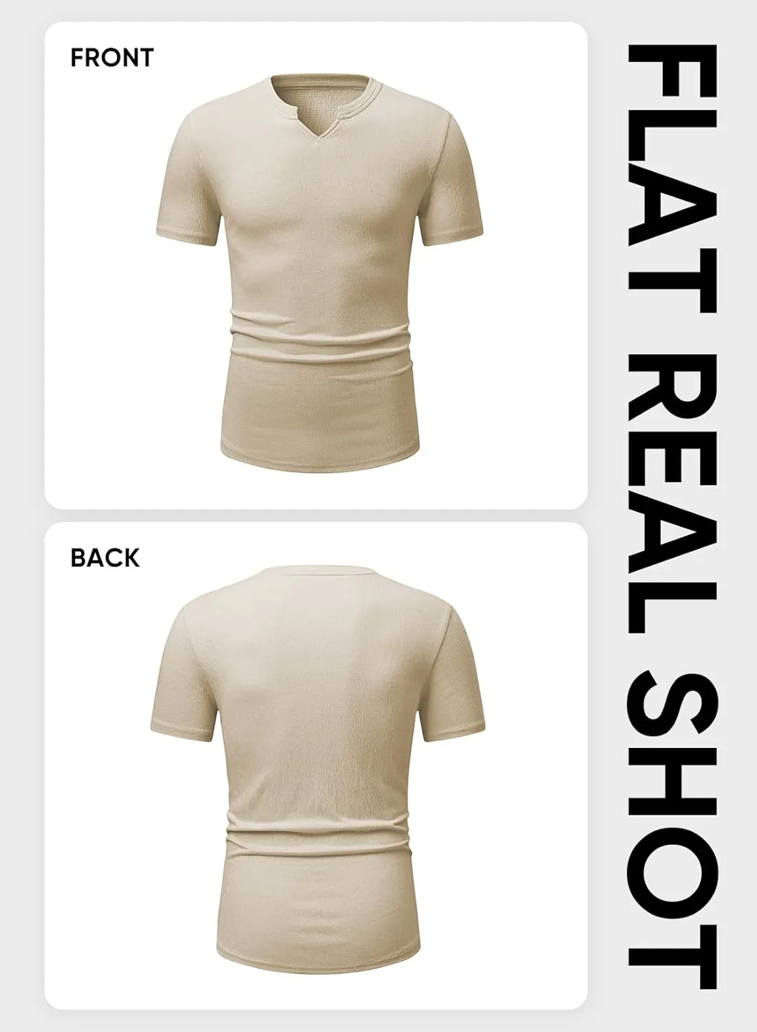 JMIERR Mens Muscle Slim T Shirt Texture V Neck Longline Henley Gym Workout Athletic Tee Shirts