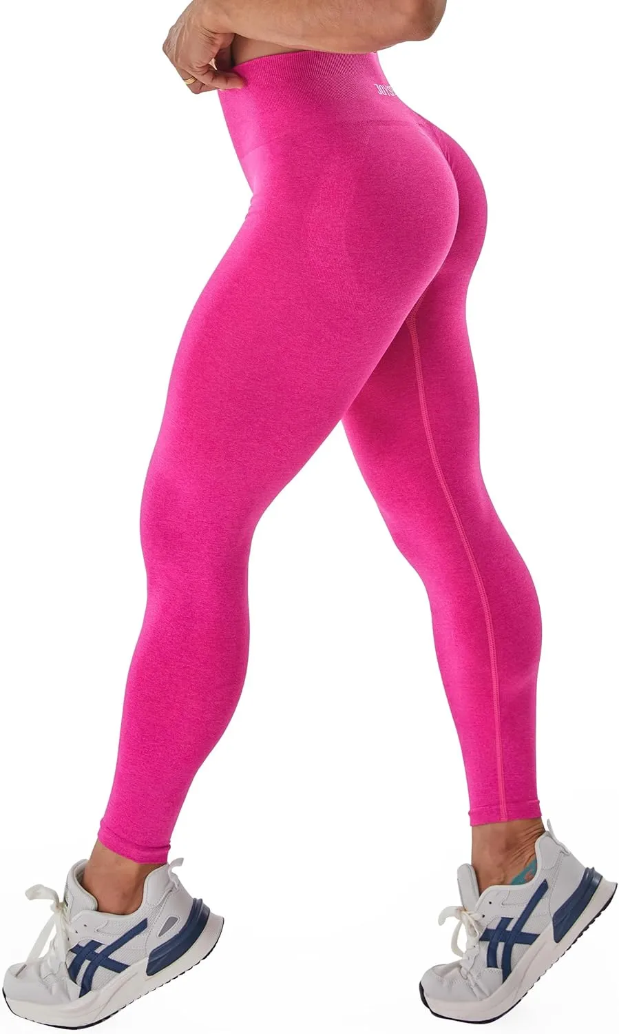 JOYSPELS Butt Lifting Workout Leggings for Women Seamless Scrunch Yoga Pants Tummy Control Gym Fitness
