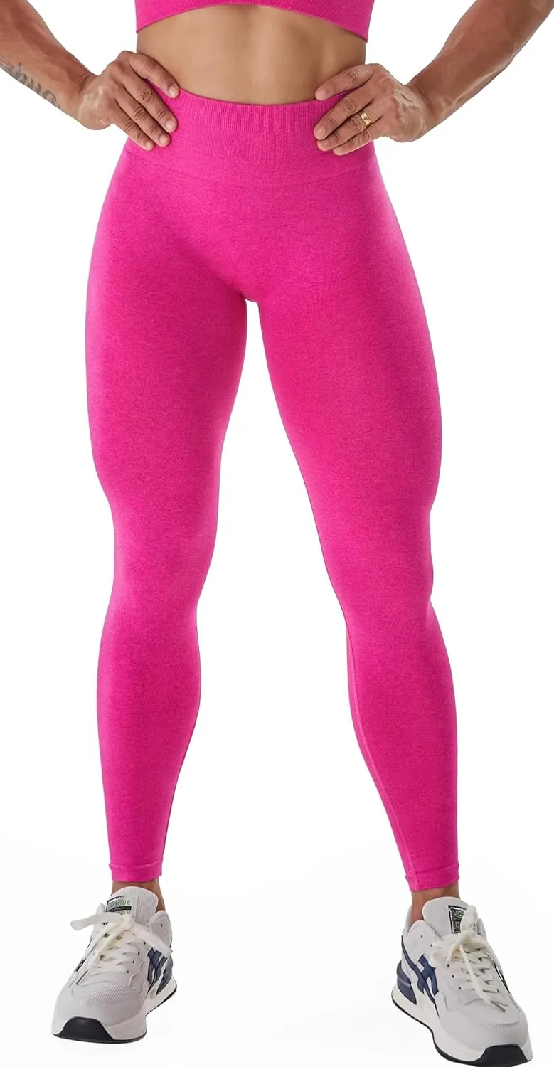 JOYSPELS Butt Lifting Workout Leggings for Women Seamless Scrunch Yoga Pants Tummy Control Gym Fitness