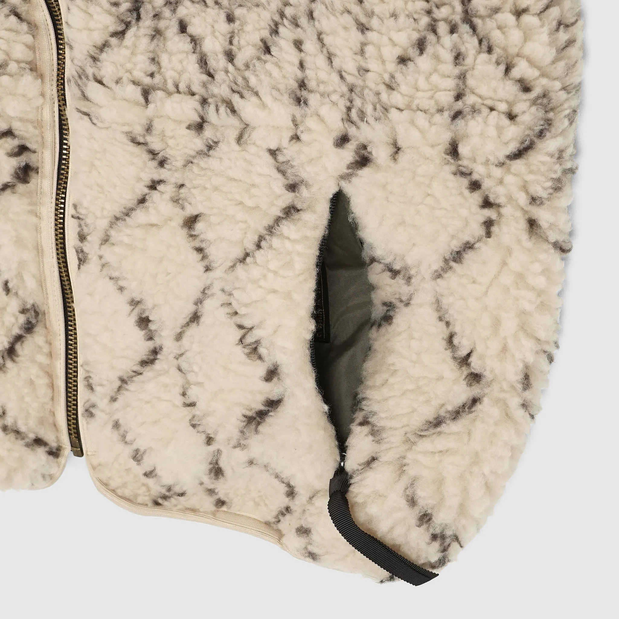 Kapital Reversible Dogi Sashiko Boa Fleece Outdoor Vest