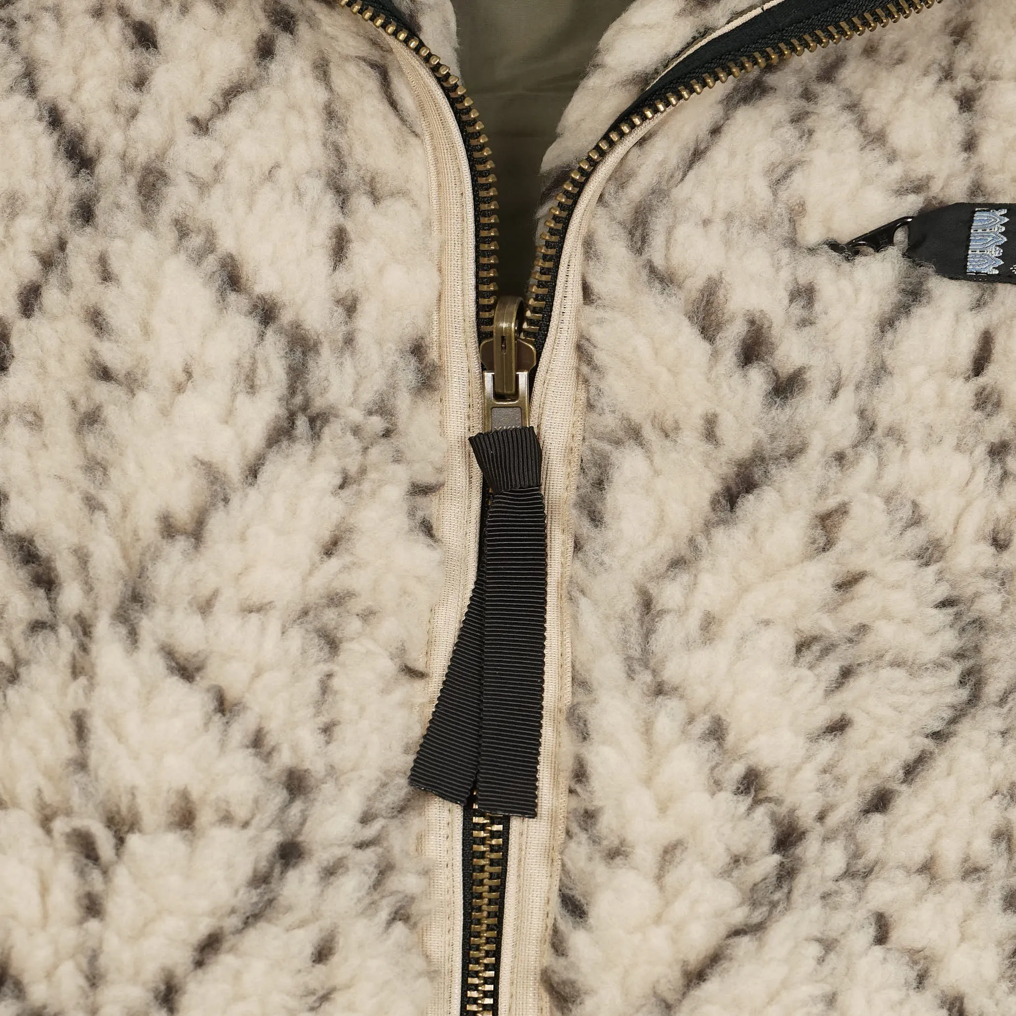 Kapital Reversible Dogi Sashiko Boa Fleece Outdoor Vest